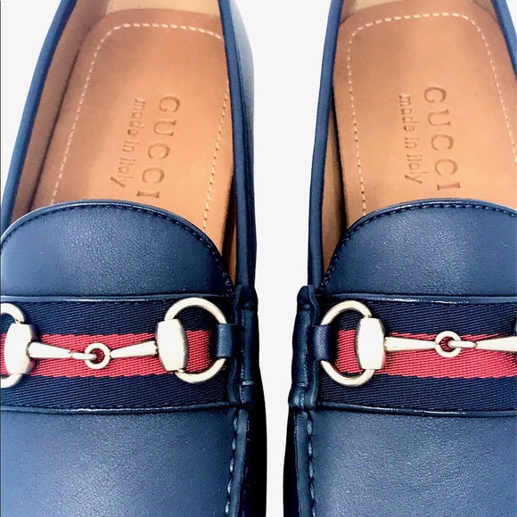 Brand New Gucci Men’s Leather Driver With Web - Picture 8 of 9